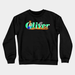 Oliver The Otter's at the Beach Crewneck Sweatshirt